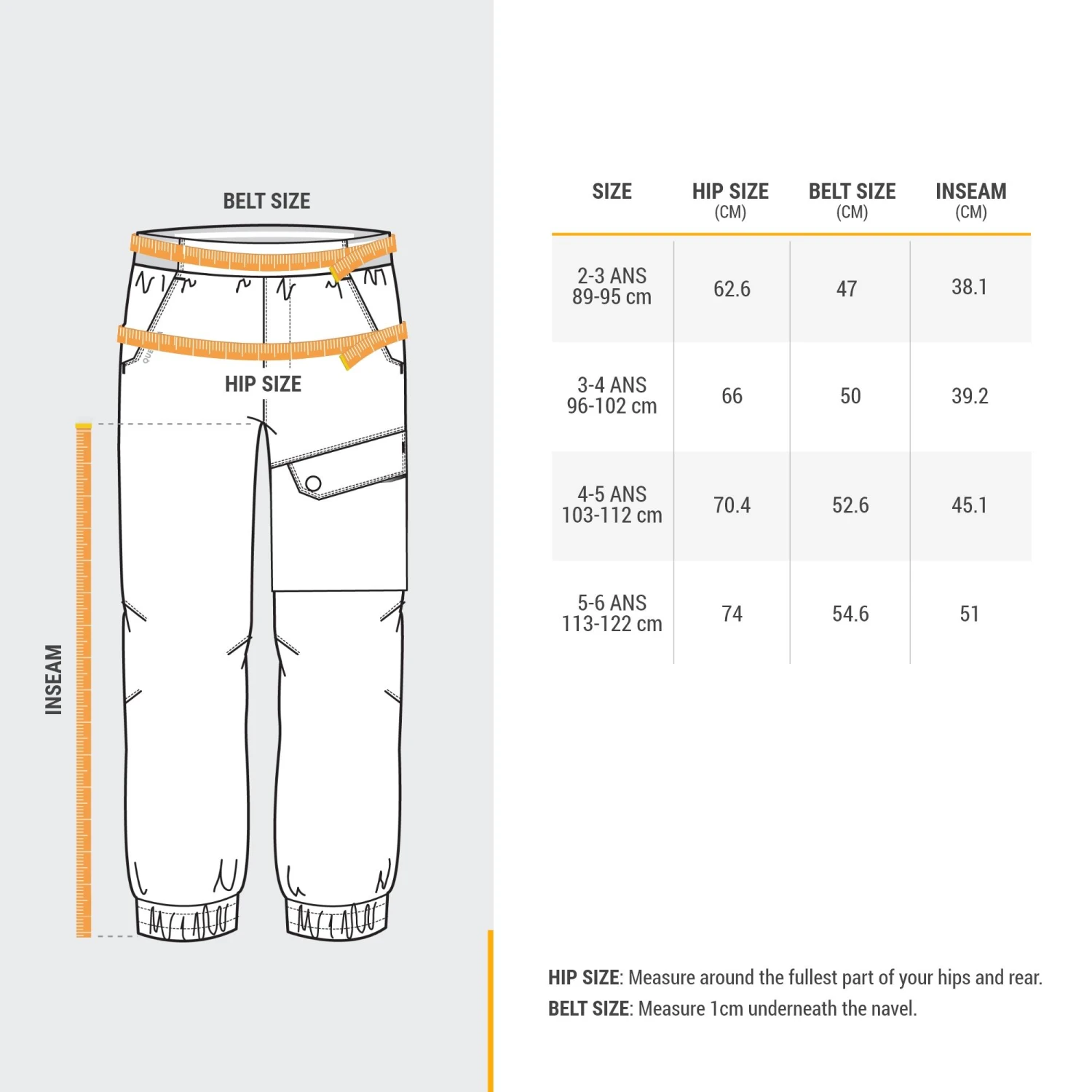 Quechua Children's Warm Water-repellent Hiking Trousers - SH100 - Age 2 - Image 4