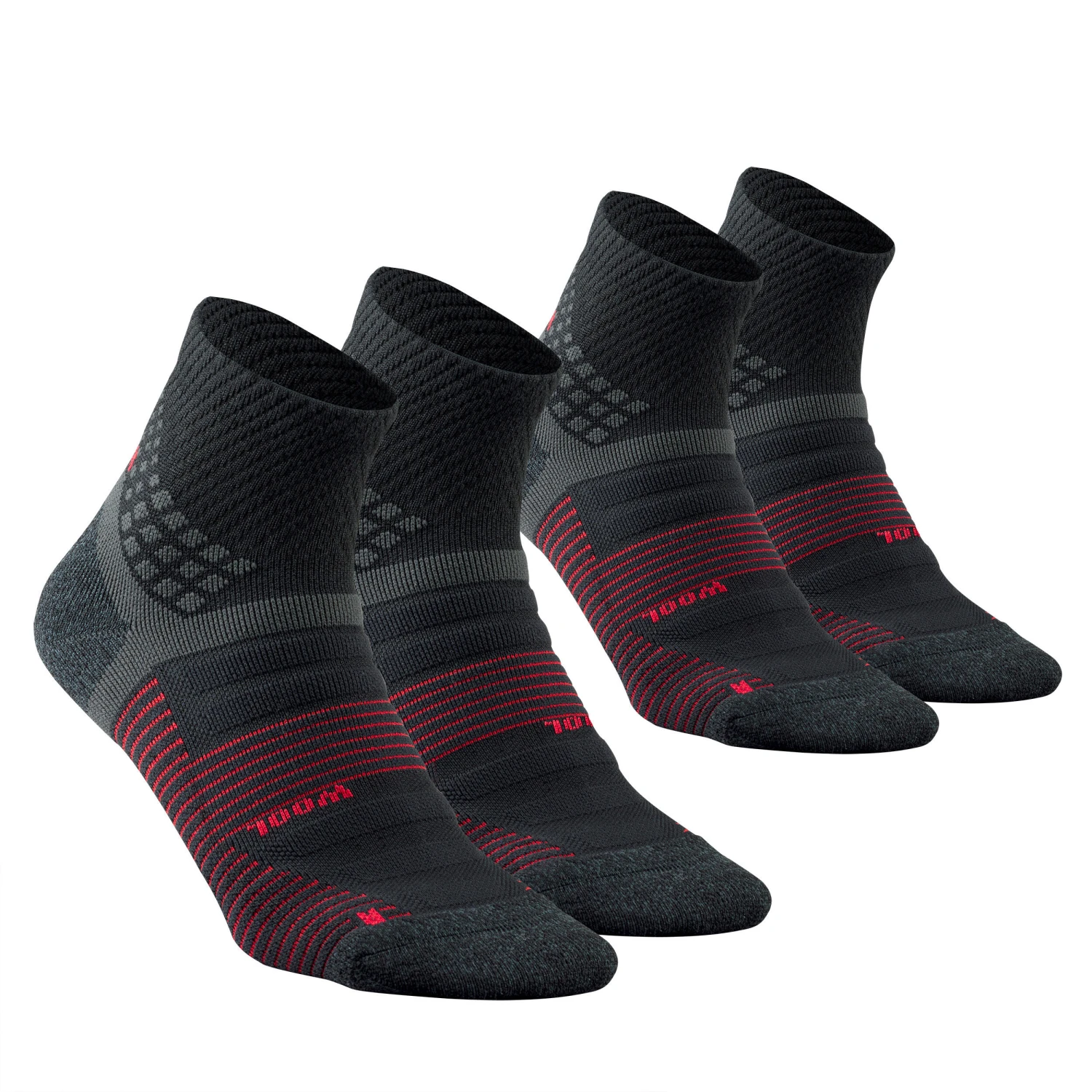 Quechua Hiking Socks Hike 900 Mid 2-Pack