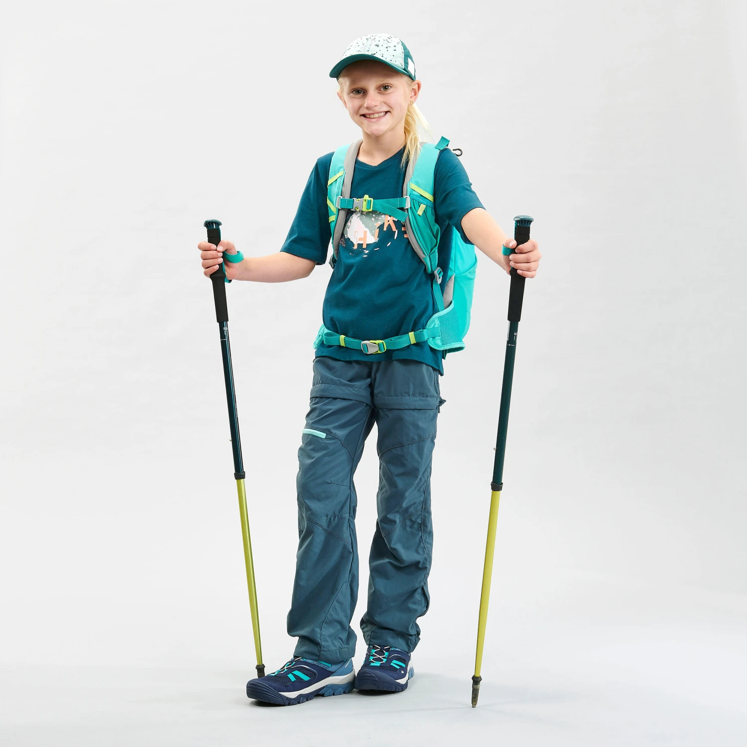 Quechua Kids’ Modular Hiking Trousers MH500 Aged 7 - Image 12