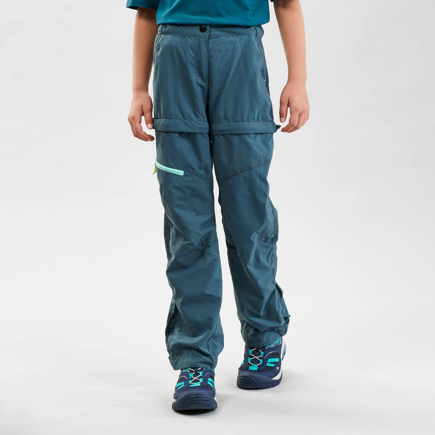 Quechua Kids’ Modular Hiking Trousers MH500 Aged 7 - Image 13