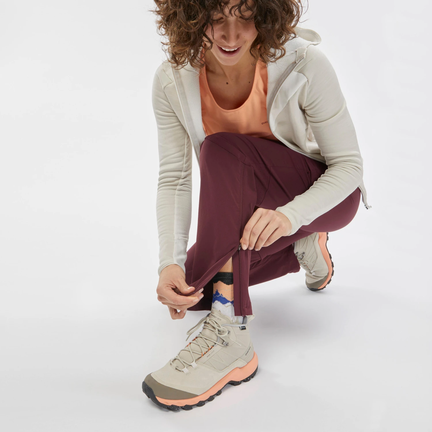 Quechua Women's Convertible Mountain Hiking Trousers - Image 9