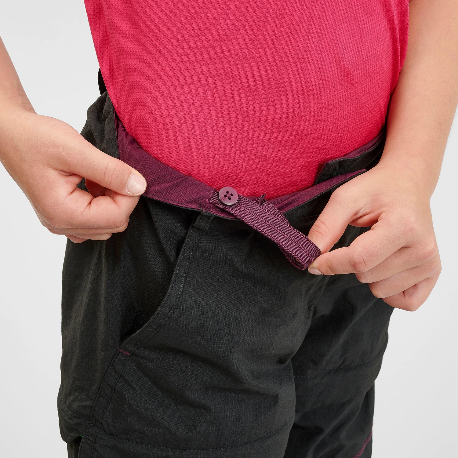 Quechua Kids’ Modular Hiking Trousers MH500 Aged 7 - Image 10