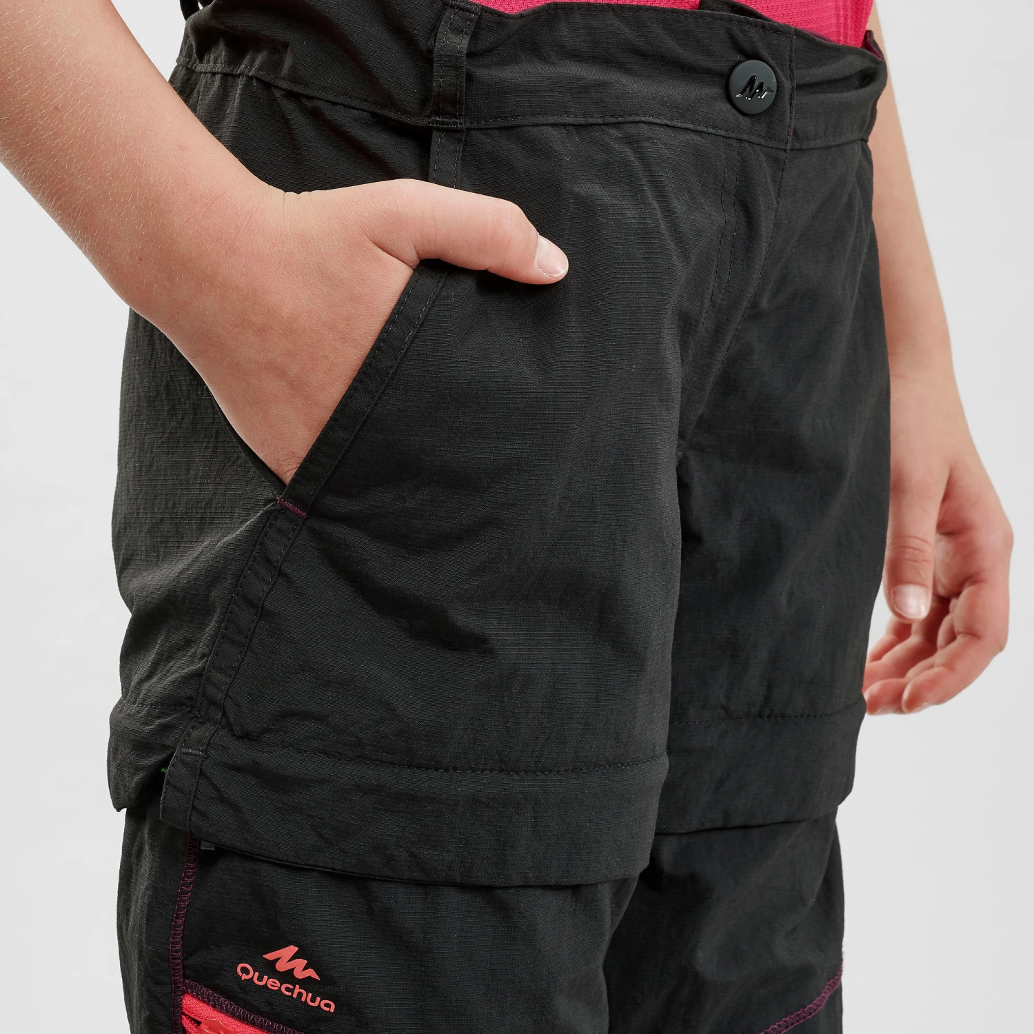 Quechua Kids’ Modular Hiking Trousers MH500 Aged 7 - Image 6