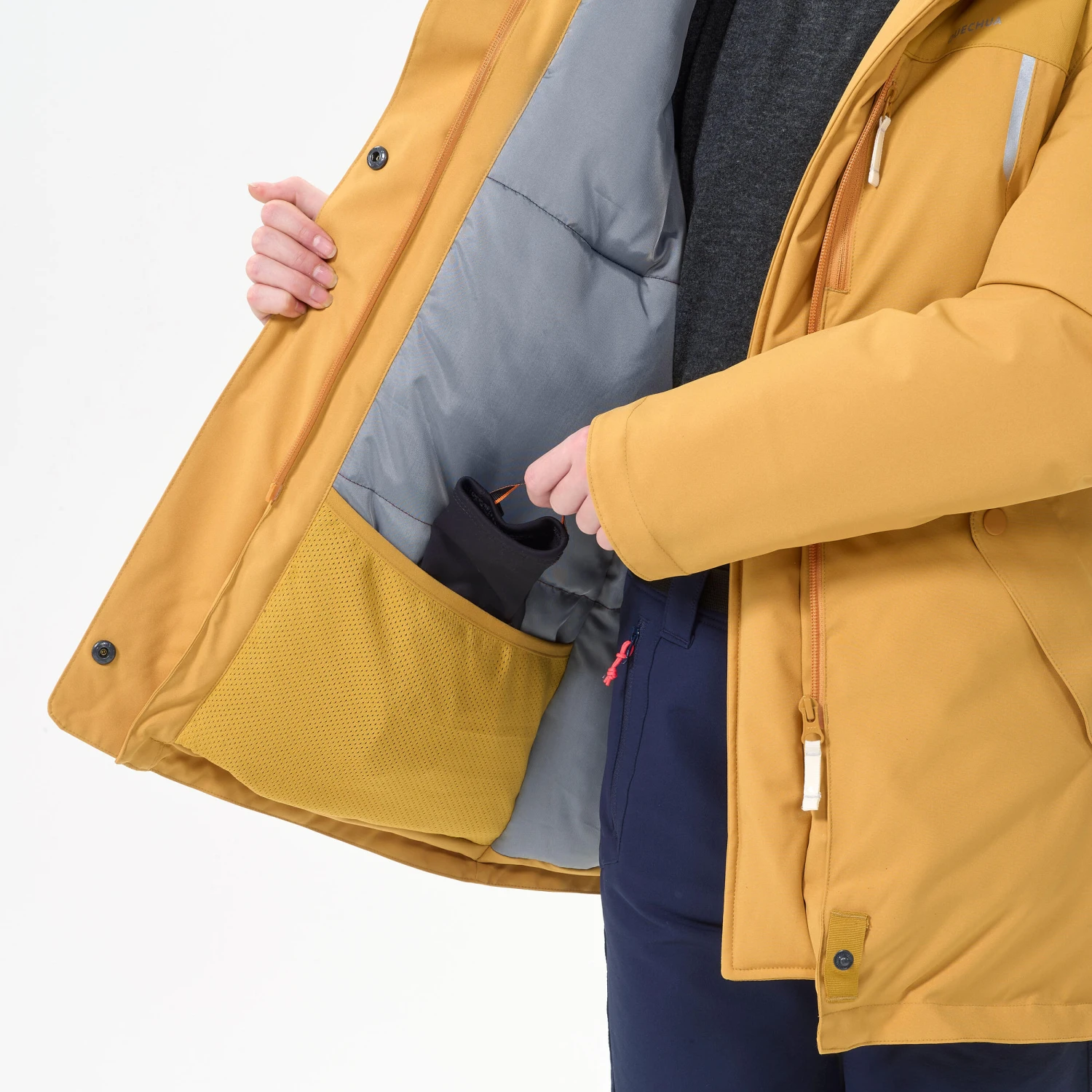 Quechua KIDS’ WARM AND WATERPROOF HIKING PARKA - SH900 -17°C - 7 - Image 9