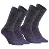 Quechua Warm Hiking Socks SH500 Mid 2 Pairs