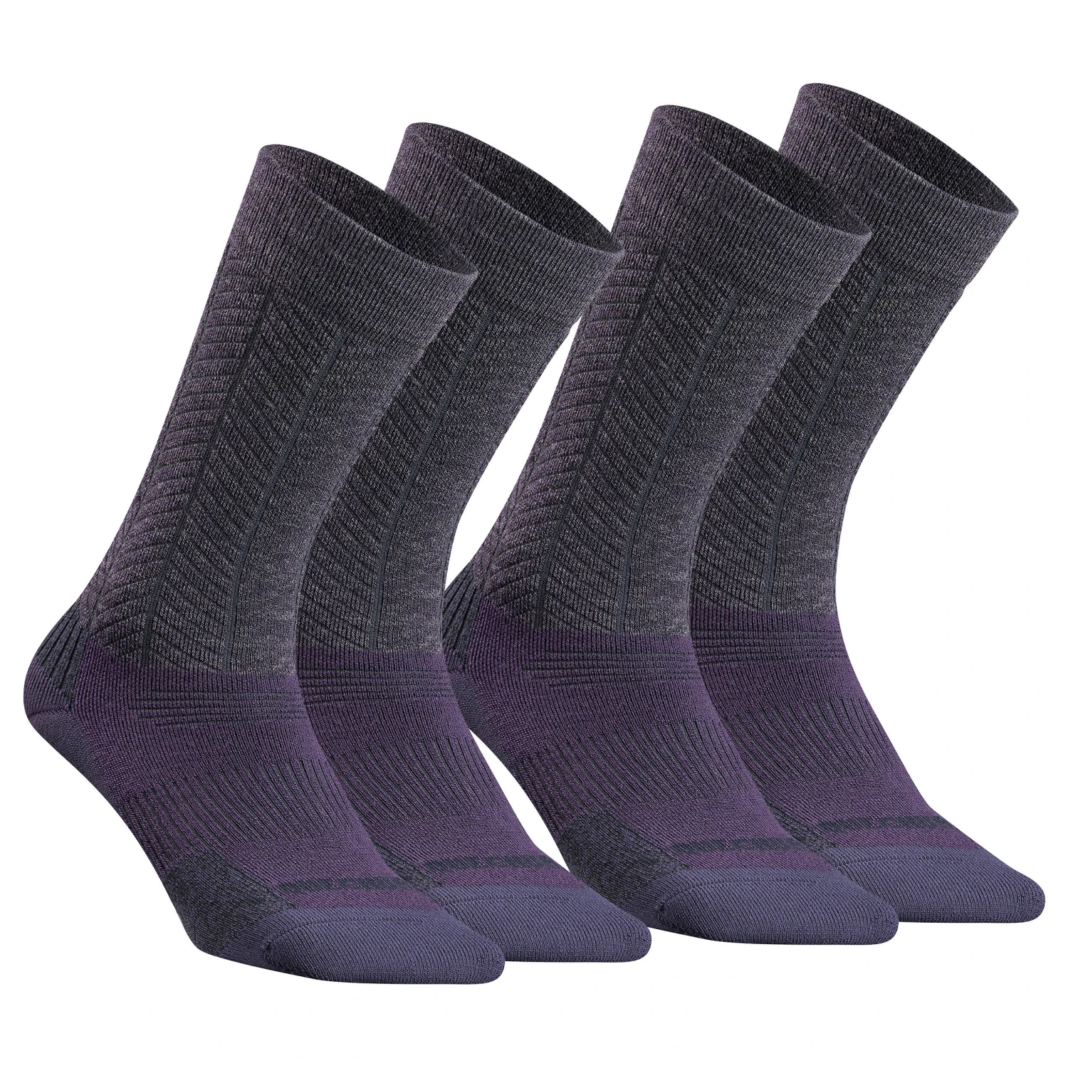 Quechua Warm Hiking Socks SH500 Mid 2 Pairs